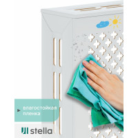 Экран на батарею отопления STELLA МДФ 90x60 см., Готико белый ЦБ-00002242