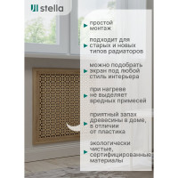 Экран на батарею отопления STELLA МДФ 90x60 см., Сусанна дуб сонома ЦБ-00002274