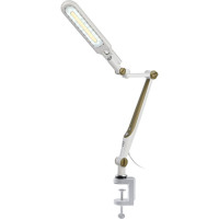 Настольный светодиодный светильник ЭРА NLED-496-12W-G на струбцине, золото Б0052769