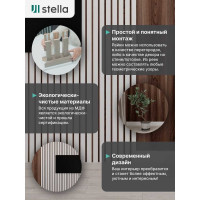 Интерьерная рейка STELLA Бриона МДФ, 16x40x2700 мм, белый, упаковка 8 шт. ЦБ-00007683