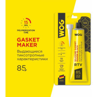 Нейтральный герметик формирователь прокладок WOG RTV-силиконовый термостойкий 85 WGC0761