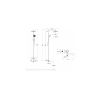 Термостатическая душевая колонна Jacob Delafon ATOM E26237-CP 00000114650