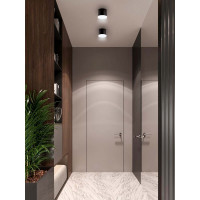 Накладной светильник Ritter Arton цилиндр, 85x70, GX53, алюминий/стекло, черный 59947 0