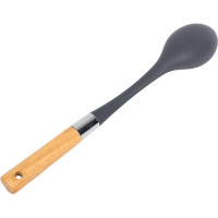 Большая ложка Ladina нейлон, деревянная ручка 17301
