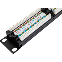 Патч-панель IEK ITK 1U кат.6 UTP 12 портов 10" Dual IDC PP12-1UC06U-D05-10