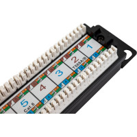 Патч-панель IEK ITK 1U кат.6 UTP 12 портов 10" Dual IDC PP12-1UC06U-D05-10