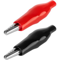 Зажим "крокодил" TDM ELECTRIC ЗКИ 5А 46мм в изоляции красный/черный (5шт+5шт) SQ0541-0018