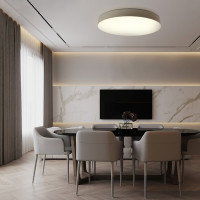 Светодиодный управляемый светильник FERON AL6200 Simple matte тарелка 80W 3000К-6500K белый 48070