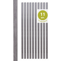 Интерьерная рейка Стильный Дом 11 шт, 2700x16x35 мм, дуб серый v530644