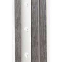 Интерьерная рейка Стильный Дом 11 шт, 2700x16x35 мм, дуб серый v530644