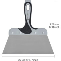 Шпатель Rollingdog Taping Knife, нержавеющая сталь 420, 220 мм., 50302