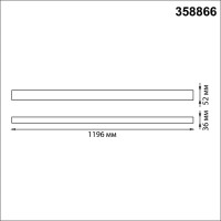 Накладной/подвесной светодиодный светильник NOVOTECH LED 40W ITER 3588 358866