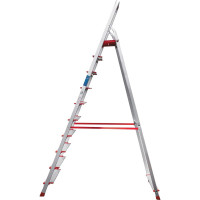 Профессиональная стремянка Новая Высота NV3117, 1x10 ступеней 130 мм, Max нагр. 180 кг, 2К башмаки, 3117110