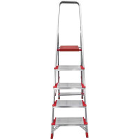 Профессиональная стремянка Новая Высота NV3117, 1x5 ступеней 130 мм, Max нагр. 225 кг, 2К башмаки, 3117105