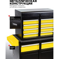 Инструментальная тележка WMC TOOLS с набором инструментов 257 предметов WMC-257(50600)