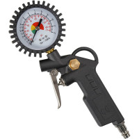 Пистолет для накачки шин с манометром Airline 12BAR ATBU003