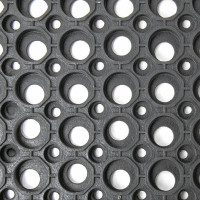 Входной коврик LAIMA EXPERT резиновый, грязесборный, перфорированный, 90x150 см, толщина 12 мм 607816