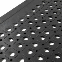 Входной коврик LAIMA EXPERT резиновый, грязесборный, перфорированный, 90x150 см, толщина 12 мм 607816