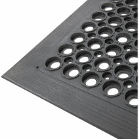 Входной коврик LAIMA EXPERT резиновый, грязесборный, перфорированный, 90x150 см, толщина 12 мм 607816