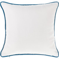 Декоративная подушка Moroshka Klassika 2.0 40x40 см, на потайной молнии, цвет белый, синий 926-201-01