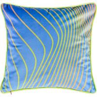 Декоративная подушка Moroshka Karim 40x40 см, на потайной молнии, двусторонняя, синий, фиолетовый 921-201-01