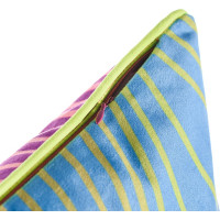 Декоративная подушка Moroshka Karim 40x40 см, на потайной молнии, двусторонняя, синий, фиолетовый 921-201-01