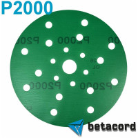 Материал абразивный в кругах 150 мм, 21 отверстие, на пластиковой основе, Р2000 BETACORD 605.2000