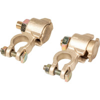 Клеммы АКБ StartVOLT в комплекте латунь, 11мм болт и гайка для проводов до 90мм кв. SBT 026