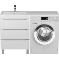 Тумба над стиральной машиной uperwood Tanos 60 см, напольная, белый 291020258