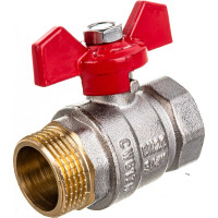 Шаровой кран Terma RED 3/4 в/н бабочка 26124