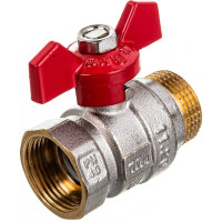 Шаровой кран Terma RED 3/4 в/н бабочка 26124