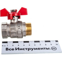 Шаровой кран Terma RED 3/4 в/н бабочка 26124