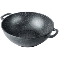 Казан Горница Гранит 300/170 мм, 8 л, с крышкой, литая ручка, антипригарное покрытие ТП9377