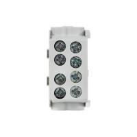 Распределительная клемма EKF КСР с двойным винтом 2x35/2x25 серая PROxima ksr-2.35-2.25-grey