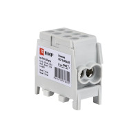 Распределительная клемма EKF КСР с двойным винтом 2x35/2x25 серая PROxima ksr-2.35-2.25-grey