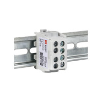 Распределительная клемма EKF КСР с двойным винтом 2x35/2x25 серая PROxima ksr-2.35-2.25-grey