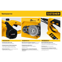 Электрическая цепная пила STEHER 2400 Вт ES-2440