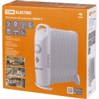 Масляный обогреватель МИНИ-9, 1000 Вт, 9 секций, термостат, TDM ELECTRIC SQ2501-0909