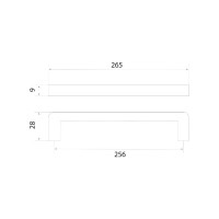 Ручка-скоба Trodos DMZ-21203-256 черный матовый 303404