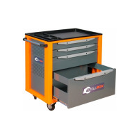 Инструментальная тележка Toollbox с центральным замком серии standart TBS-4 RAL 2008