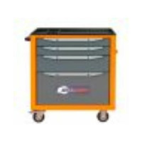 Инструментальная тележка Toollbox с центральным замком серии standart TBS-4 RAL 2008