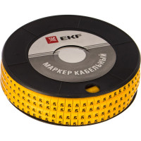 Кабельный маркер EKF 2.5 кв.мм 5 1000ед, ЕС-1, plc-KM-2.5-5 2725293