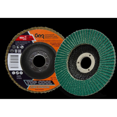 Круг лепестковый торцевой ZD20XW TopCool (125х22 мм; P60) БАЗ 7310125160