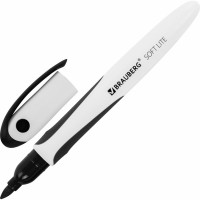 Стираемые маркеры для белой доски BRAUBERG SOFT LITE набор 4 цвета, 3 мм, резиновая вставка 152107