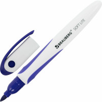 Стираемые маркеры для белой доски BRAUBERG SOFT LITE набор 4 цвета, 3 мм, резиновая вставка 152107