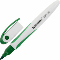Стираемые маркеры для белой доски BRAUBERG SOFT LITE набор 4 цвета, 3 мм, резиновая вставка 152107