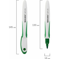 Стираемые маркеры для белой доски BRAUBERG SOFT LITE набор 4 цвета, 3 мм, резиновая вставка 152107