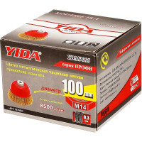 Щетка корщетка чашка YIDA 100 мм, М14, мягкая проволока TORGWIN T876603