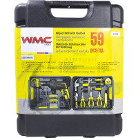 Набор инструментов с электрической дрелью WMC TOOLS 59 предметов, в кейсе WMC-1059(50733)