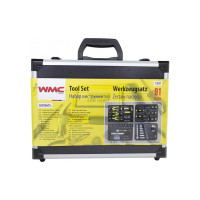 Набор инструмента WMC TOOLS 91 пр. в чемодане WMC-1091 WMC-1091(50706)